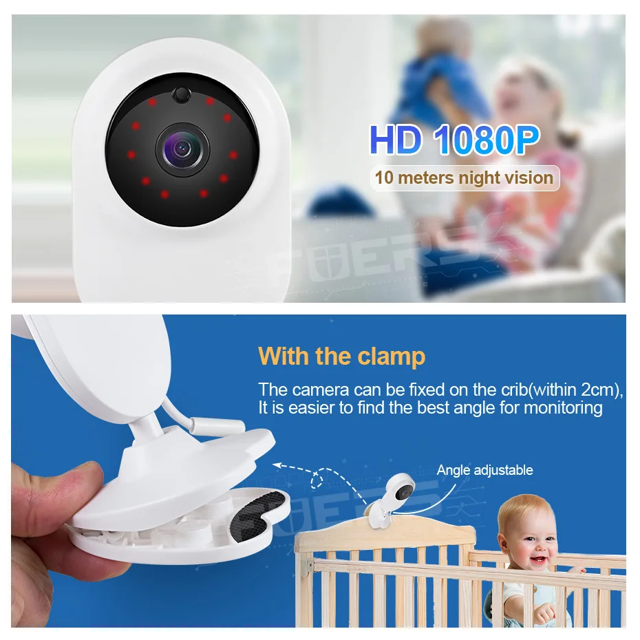 Wouwon Температура Сенсор мини IP Камера Беспроводной Wi Fi камеры видеонаблюдения CCTV
