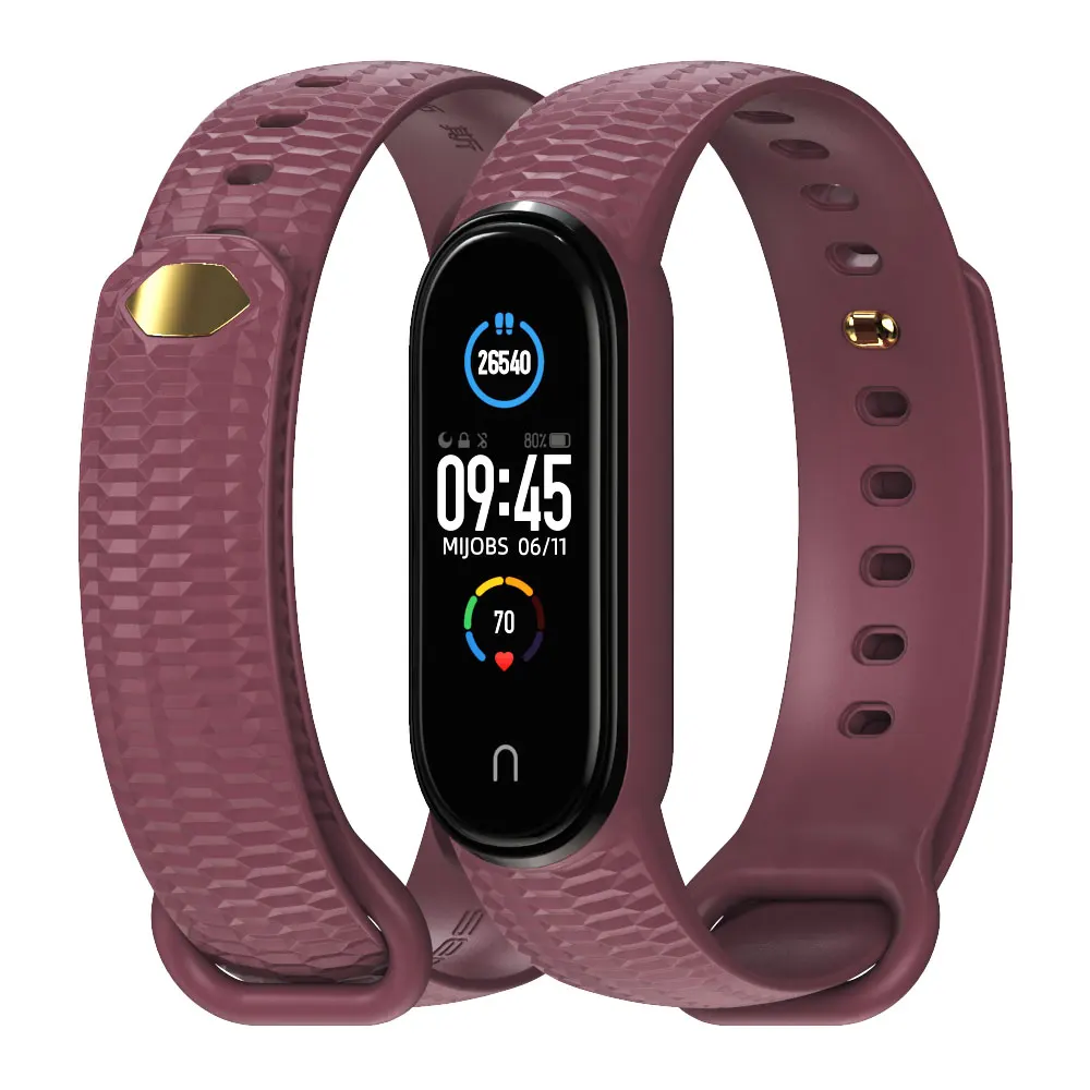 Ремешок для Mi Band 4 5 силиконовый браслет Auraro Bend ремень Xiaomi Correas Miband 3 браслеты Xiomi
