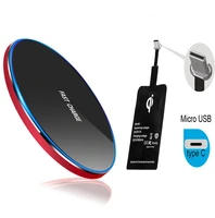 Wireless Charging Receiver Kit For iPhone13 Plus Micro USB Type 10W Universal Wireless Charger For Samsung Xiaomi