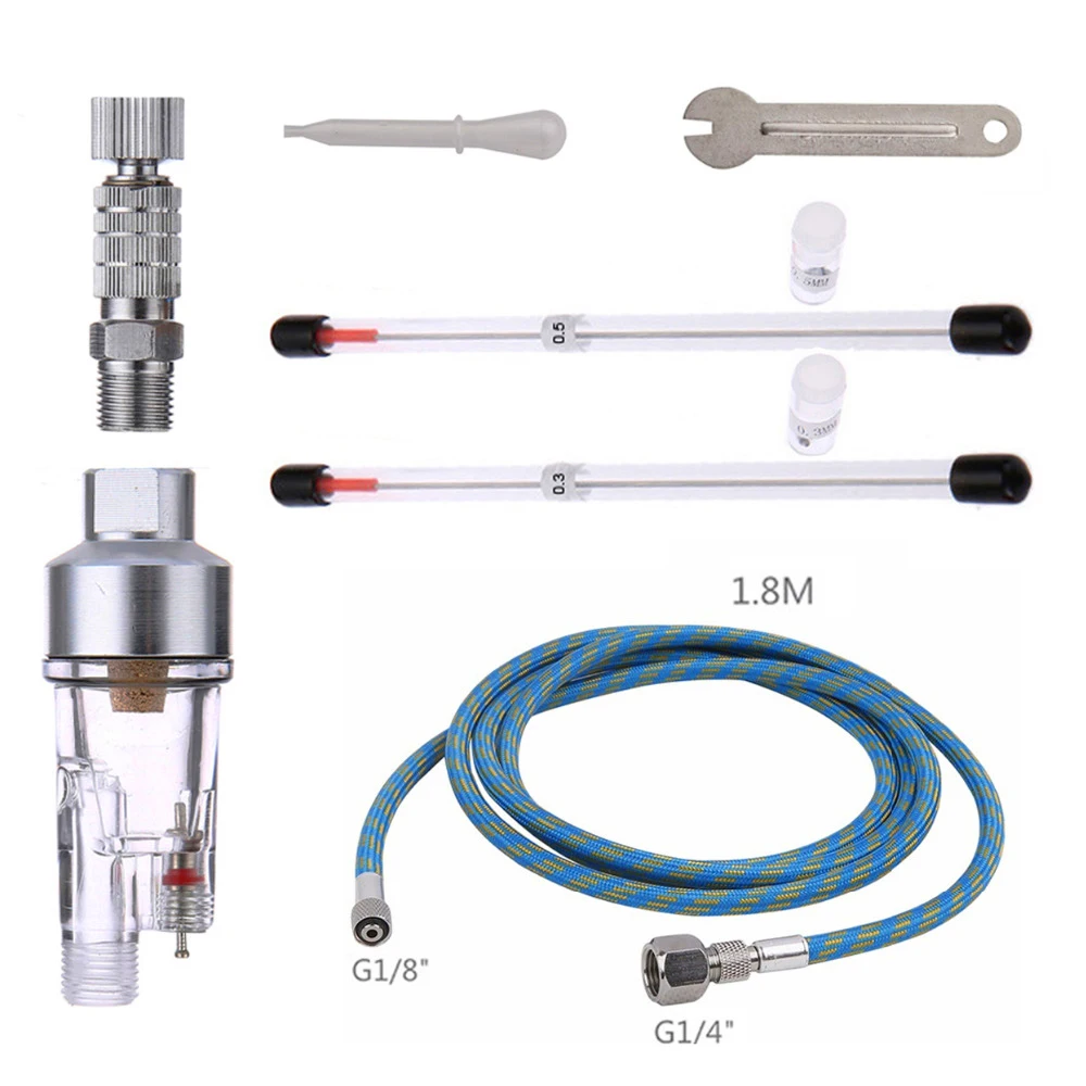 Гравитационный мини-Аэрограф Двойного действия 9 куб. См краскопульт для ногтей