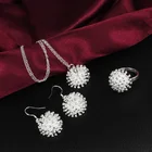 Колье и серьги женские, из серебра 925 пробы, 45 см, 18 дюймов