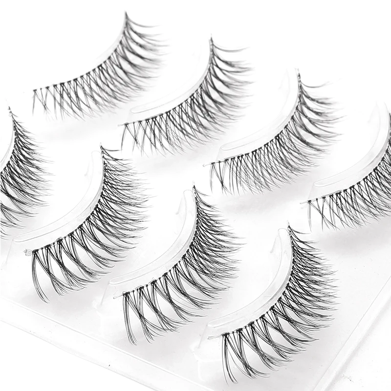 Норковые ресницы 4 пары натуральные длинные накладные в полный рост