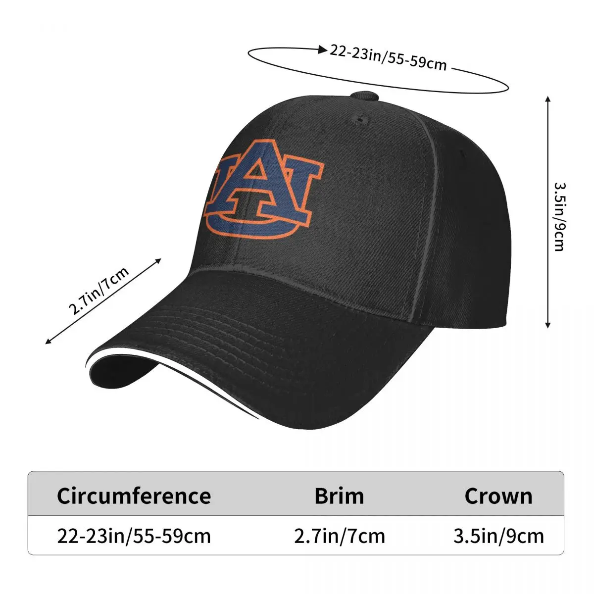 

Auburn Trucker Cap Snapback Hat for Men Baseball Valve Mens Hats Caps for Logo