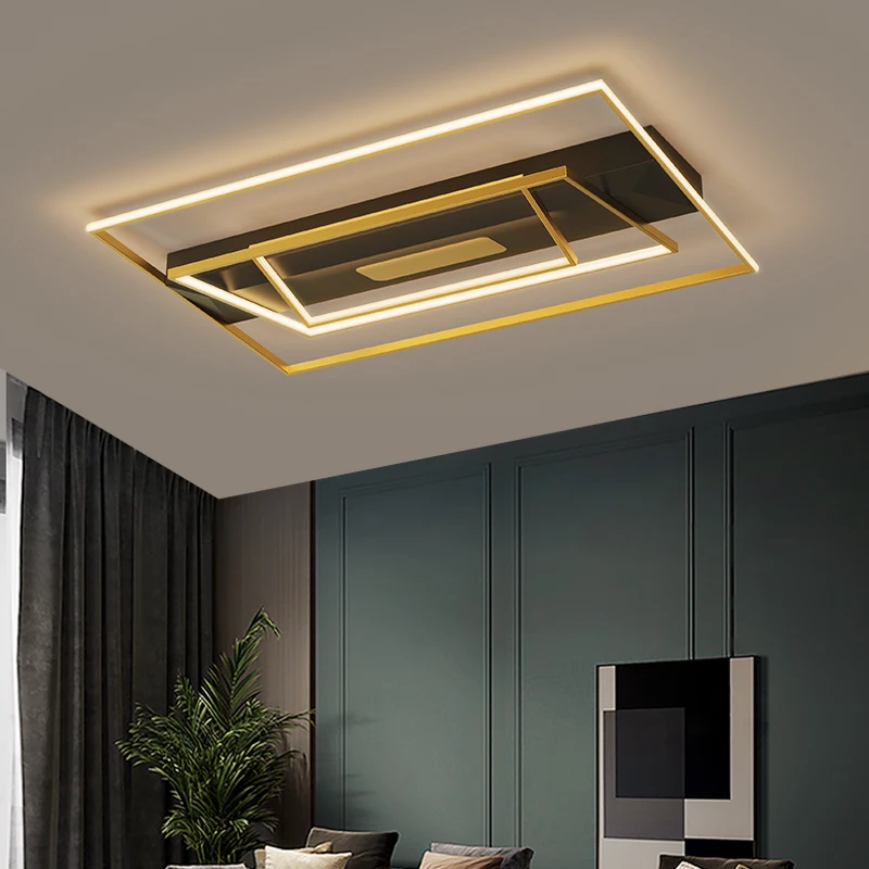 

New LED Chandeliers Lighting For Living Room Modern Ceiling Lamp Decoration Creative Home Indoor Black Lustre Chandelier Fixture