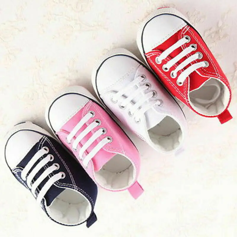 Новинка Модная парусиновая обувь для новорожденных мальчиков и девочек 0-18