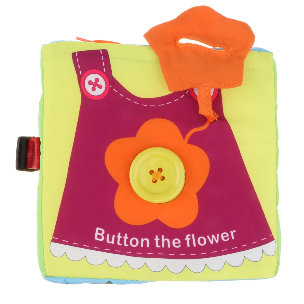 

Basic Skills Board Developmental Puzzle Toys, Practice Fine Motor Skills - Zip, Snap, Button, Buckle, Lace,Tie for Kids Baby