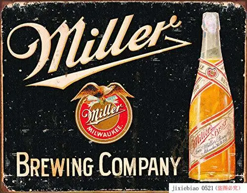 Отчаянные предприятий Miller Brewing Company Винтаж жестяная вывеска |Таблички и знаки| |