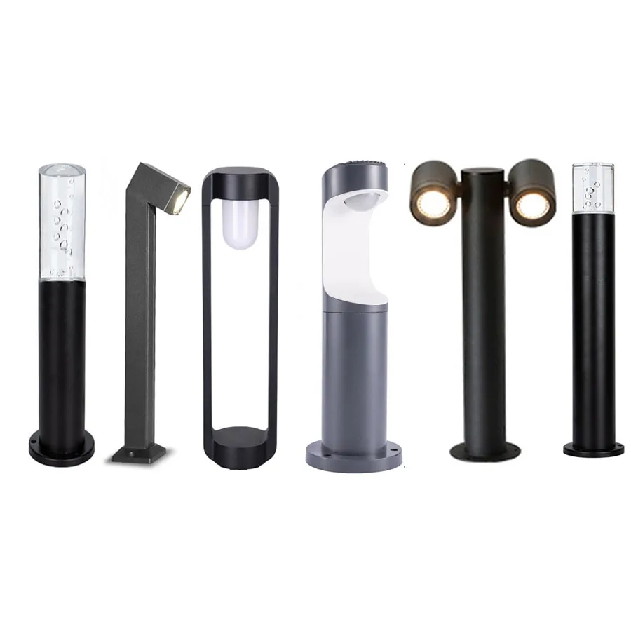 

Garden Porch Lawn Lamp Aluminum Landscape Pathway Stand Pole Column Light Villa Patio Corridor Fence Outdoor Pillar Lights