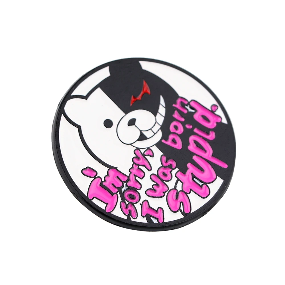 PF1238 извините я родился глупая мягкая эмалированная булавка в стиле аниме