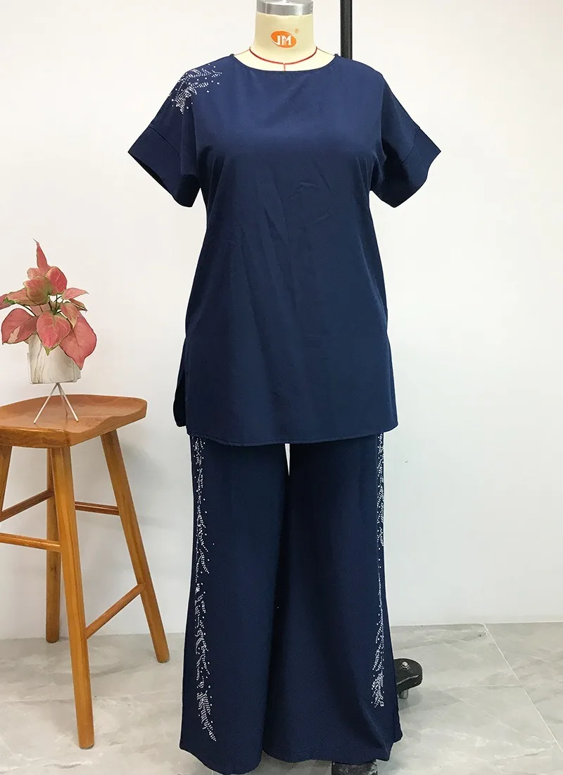 2 из двух частей комплект для женщин в африканском стиле летняя одежда Модных