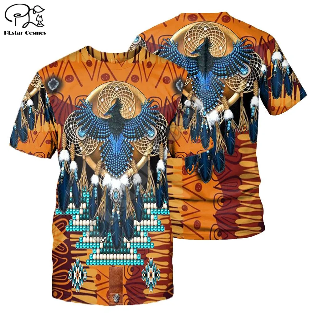 

PLstar Cosmos Aboriginal Native Style Symbols 3D Print Fashion Summer T-Shirts Short-Sleeve Tee Men/Women Casual Streetwear N29