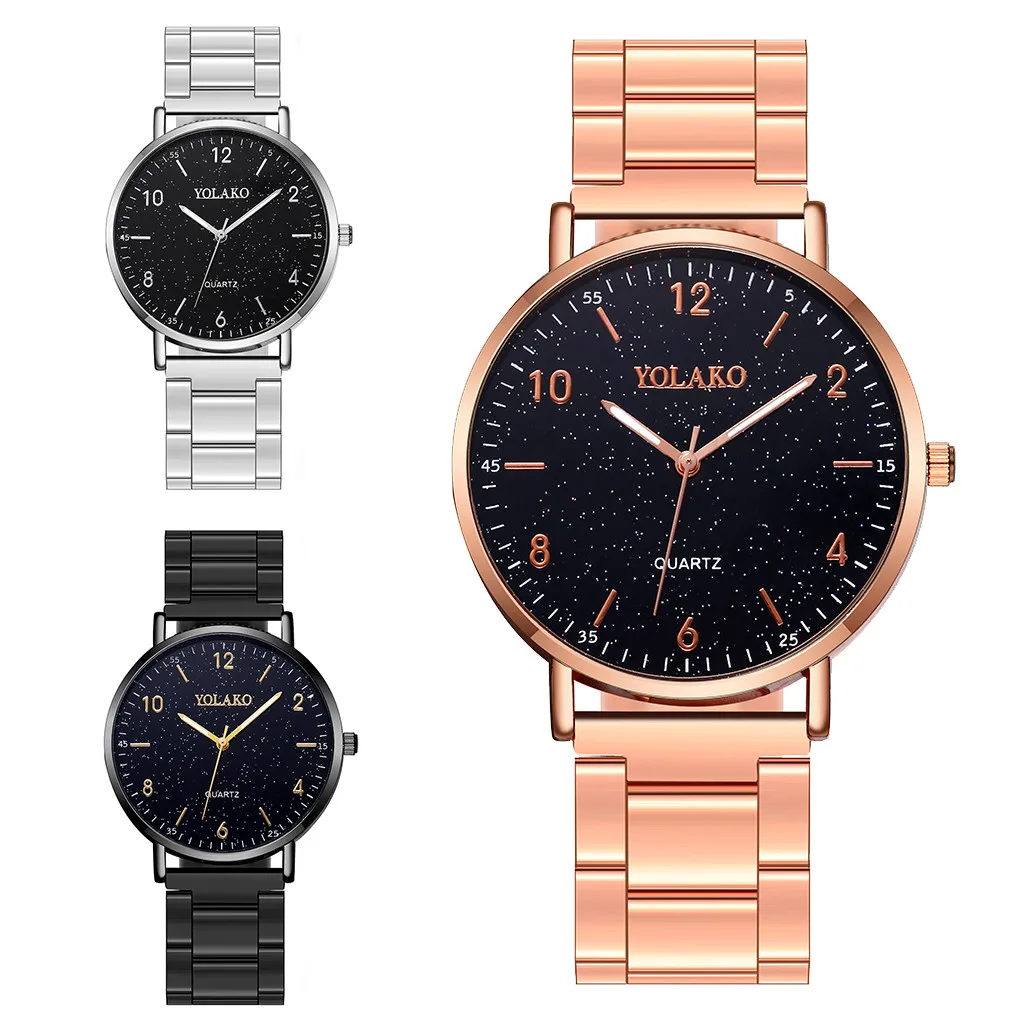 

Luxury Brand Watch Women Quartz Stainless Steel Band Newv Strap Gold Watch Analog Clock Mens Wrist Watches Relogio Femme