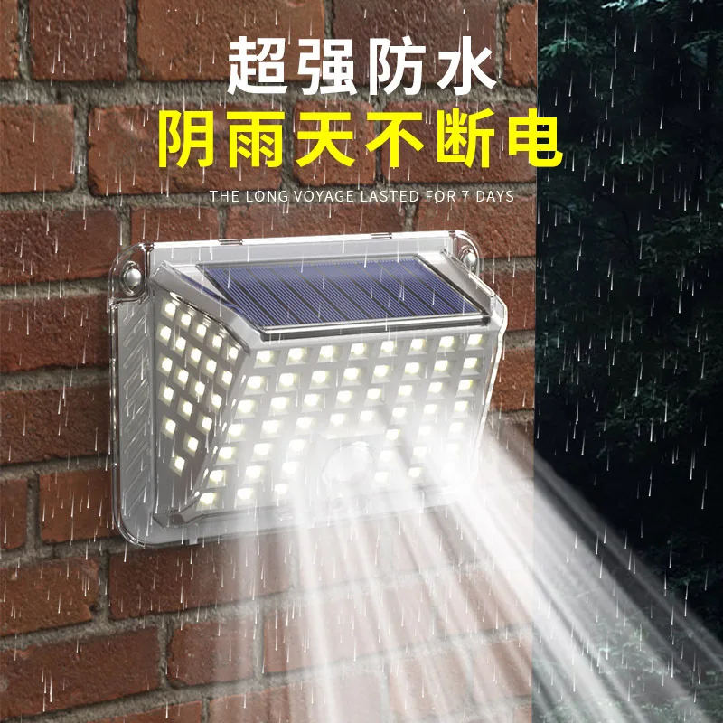 

Gehore Led Solar Outdoor Waterproof Transparent Appearance Human Body Intelligent Sensor Light Garden Villa Courtyard New 2021