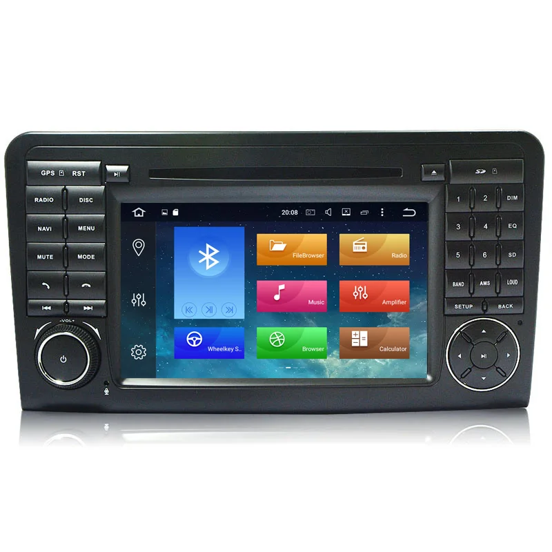 Четырехъядерный Android 9 1 1024*600 автомобильный dvd плеер для Mercedes Benz GL ML Class W164 ML300 ML320 ML350