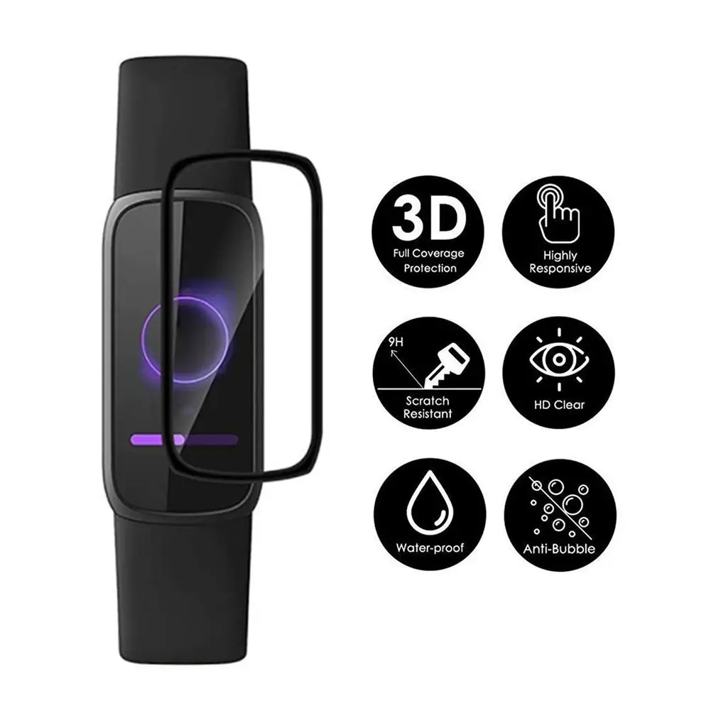 

3 шт. 3D Гибкая защита экрана с полным покрытием и Экран протектор для Fitbit Luxe защитная пленка полный Экран защитную пленку; Прямая поставка; Оп...