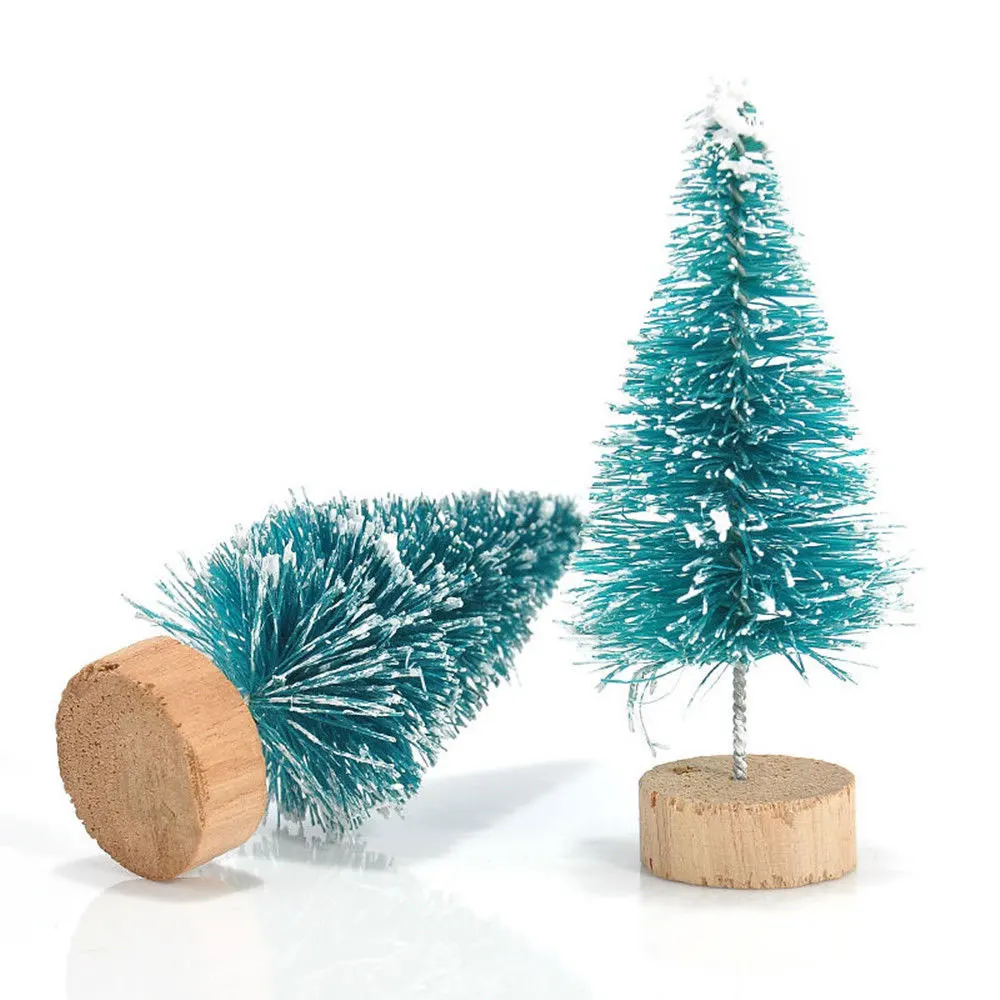Tabletop Accessories Christmas Tree Decorations Stand Decor Pine Trees Mini Sisal Fiber Desktop Xmas DIY Home Craft | Дом и сад