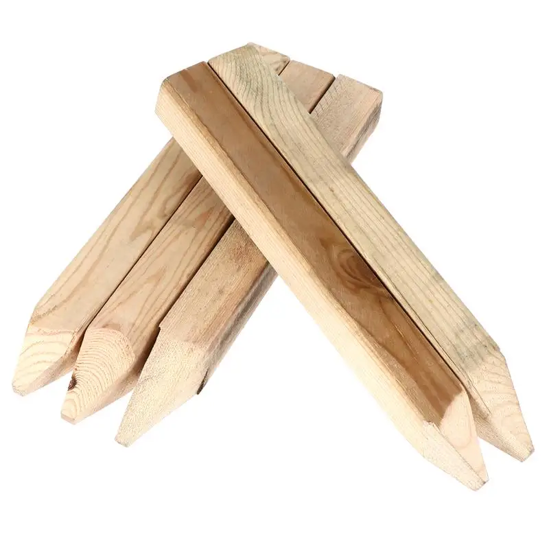 

5Pcs Sturdy Multipurpose Practical Building Stakes Wood Posts Wooden Stakes Garden Fence Stakes
