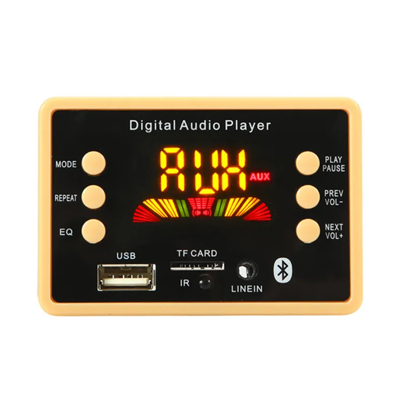 Автомобильный MP3 декодер декодирующая плата модуль WMA WAV Bluetooth 5.0AUX / USB TF FM