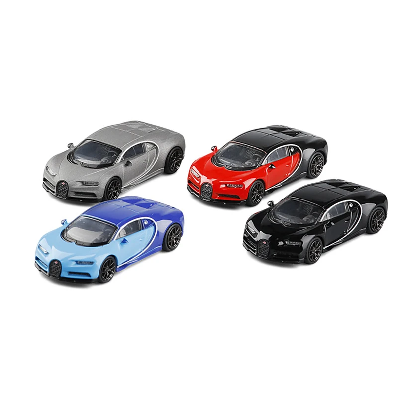 

Миниатюрная модель машины Bugatti Veyron Chiron, литье под давлением, Карманный металлический автомобиль, портативная коллекционная игрушка для мал...