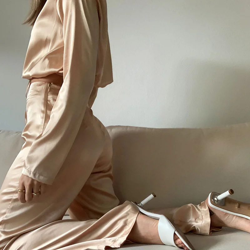 Женский Повседневный Спортивный костюм комплект из двух предметов укороченный