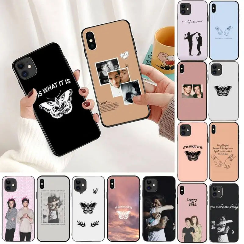 

TOPLBPCS Larry Stylinson Phone Case for iphone 13 11 8 7 6 6S Plus 7 plus 8 plus X XS MAX 5 5S XR 12 11 Pro max se 2020 Case