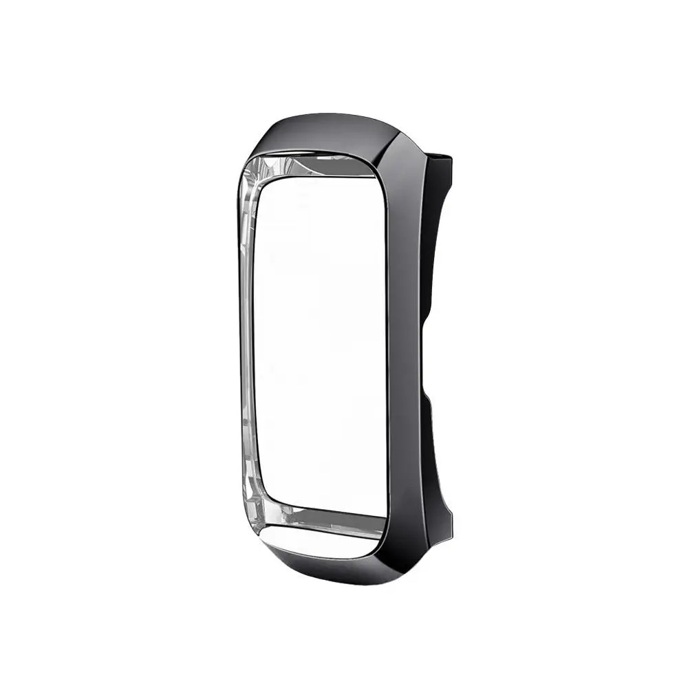 Черный Покрытие Мягкий ТПУ защитный кожух для samsung Galaxy Fit SM-R370 новые аксессуары для часов прозрачный устойчивый к царапинам прочный - Цвет: Черный