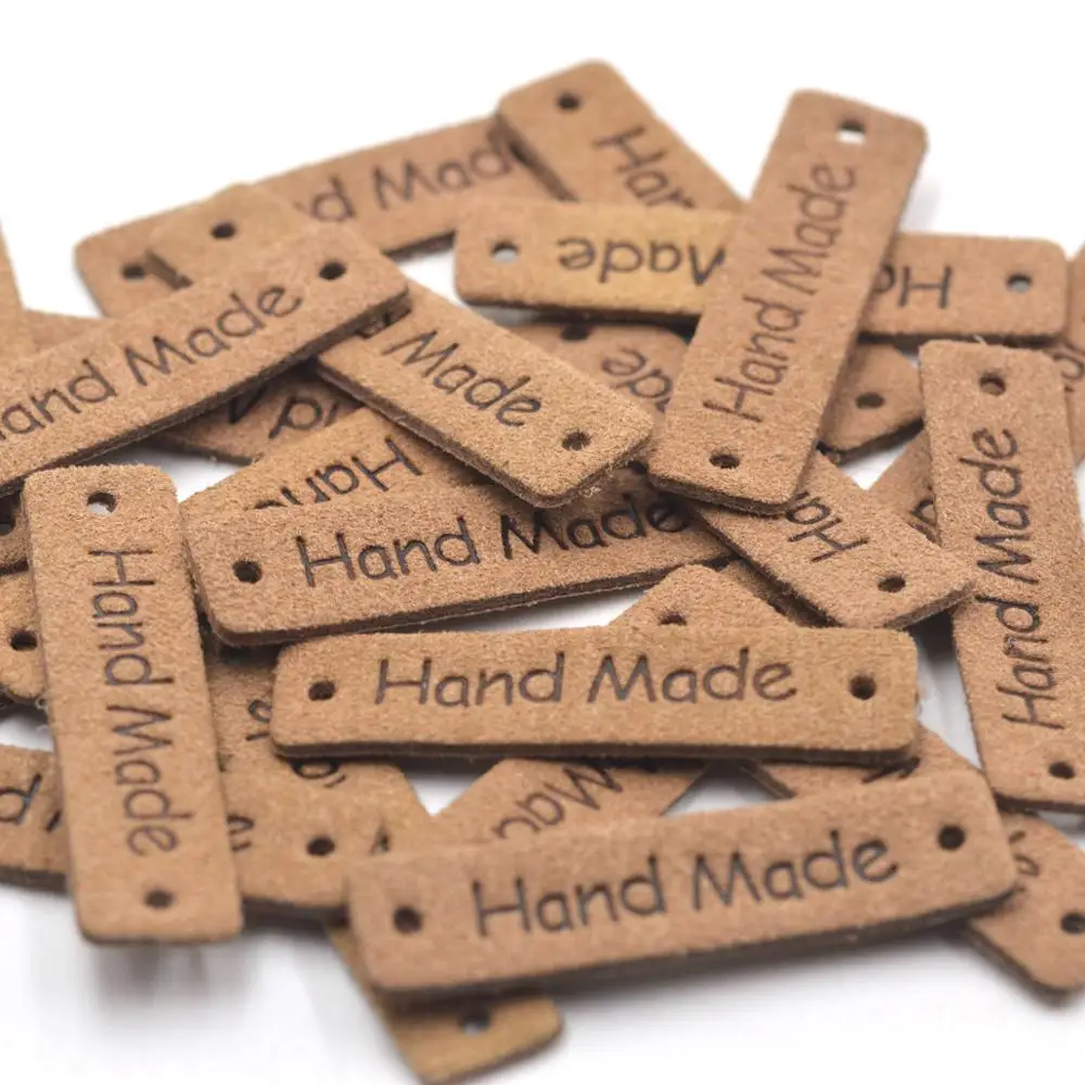 Этикетки KALASO ручной работы ярлыки для одежды светильник кой кофейной ручная