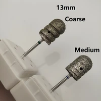13mm nail legs drill bit diamond pedicure polishing cap foot callus cuticle cutters burr bits manicure accessories milling