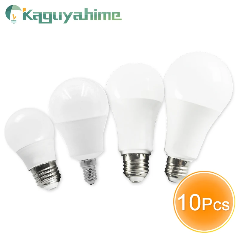 Светодиодная лампа Kaguyahime E14 10 шт. E27 20 Вт 15 12 9 6 3 220 В переменного тока 240