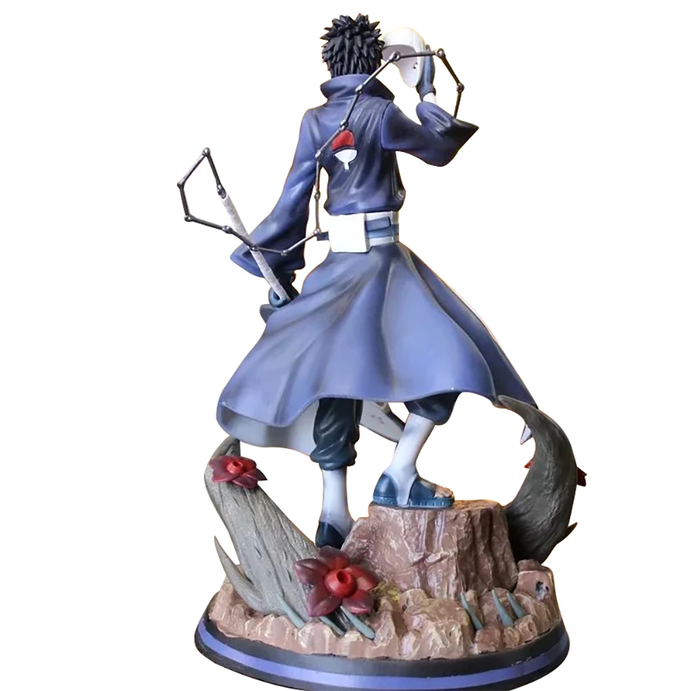 Наруто Shippuden аниме GK фигурку модель Uchiha Obito Tobi ПВХ 31 см Статуя Коллекционная