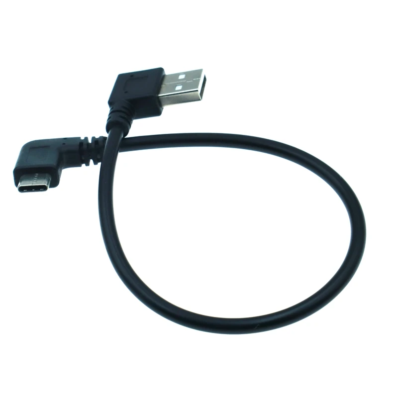 25 см 90 градусов угол USB C Тип 2 0 Левый и правый изгиб кабель подходит для Samsung Huawei