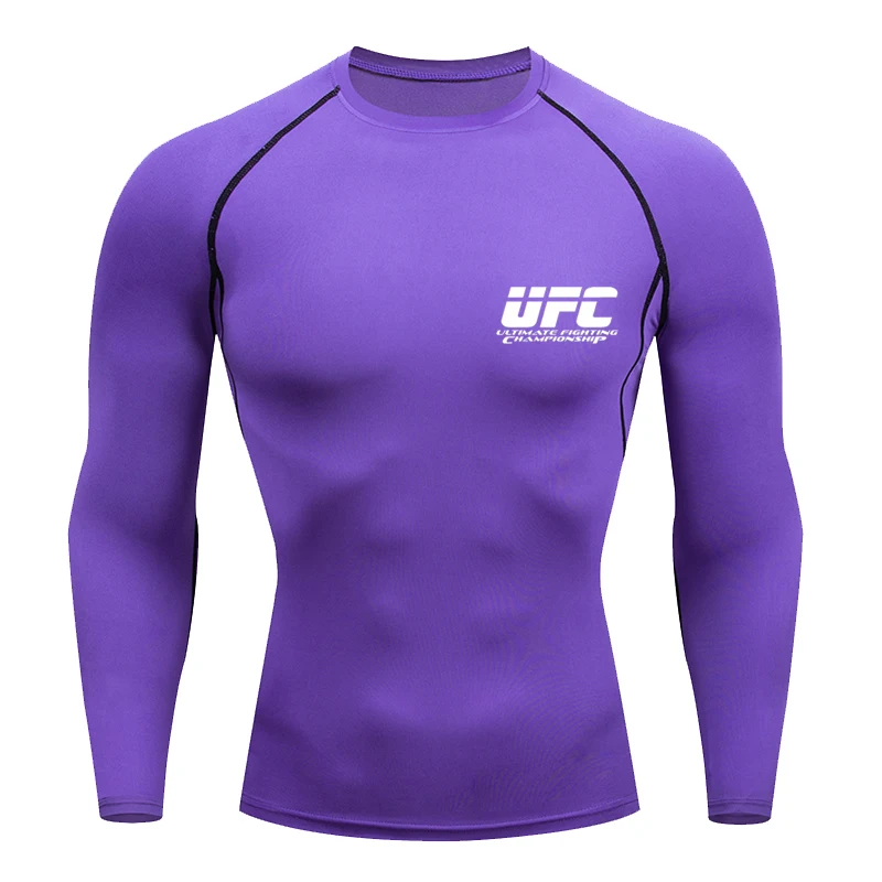 

Running Shirt Men Compression Tights Fitness Top MMA Rashgard T Shirts Herren Gyms Fitness Runing Joggers Boxing Sports Training