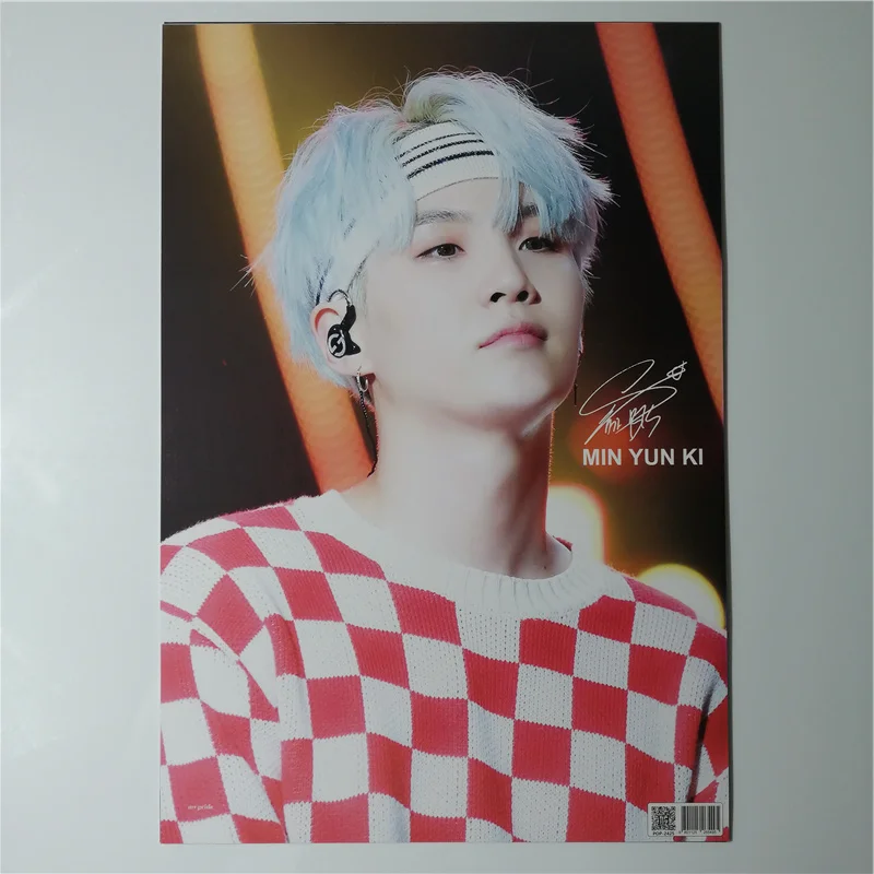 8*(42x29 см) Bangtan мальчики SUGA плакаты настенные наклейки подарок KPOP вокруг плакатов yoongi SUGA плакат подарок мин Юн Ки