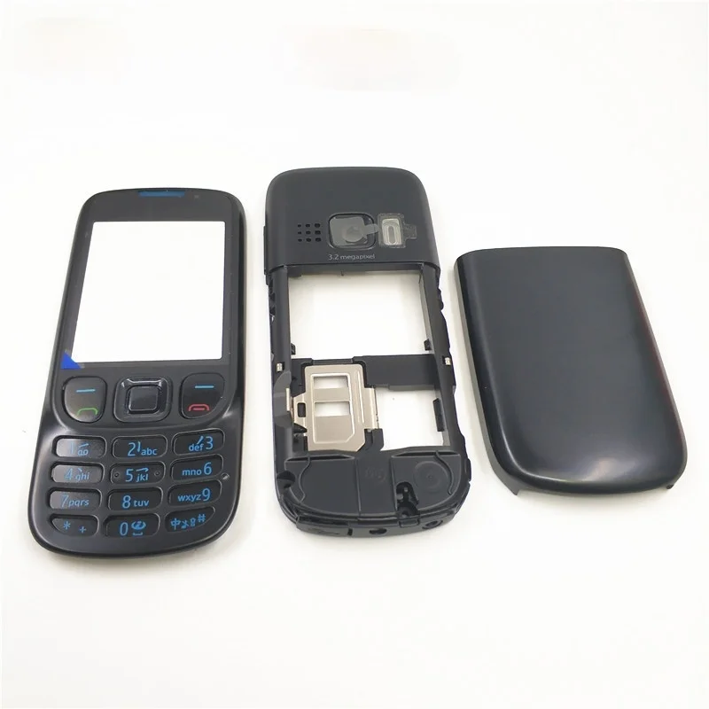 10 шт./лот новый полный Чехол для корпуса телефона + английская клавиатура Nokia 6303c