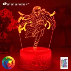 Новый Kimetsu No Yaiba Nezuko Kamado фигурка светодиодный ночсветильник для спальни Декор ночсветильник детский стол 3d лампа Demon Slayer подарок