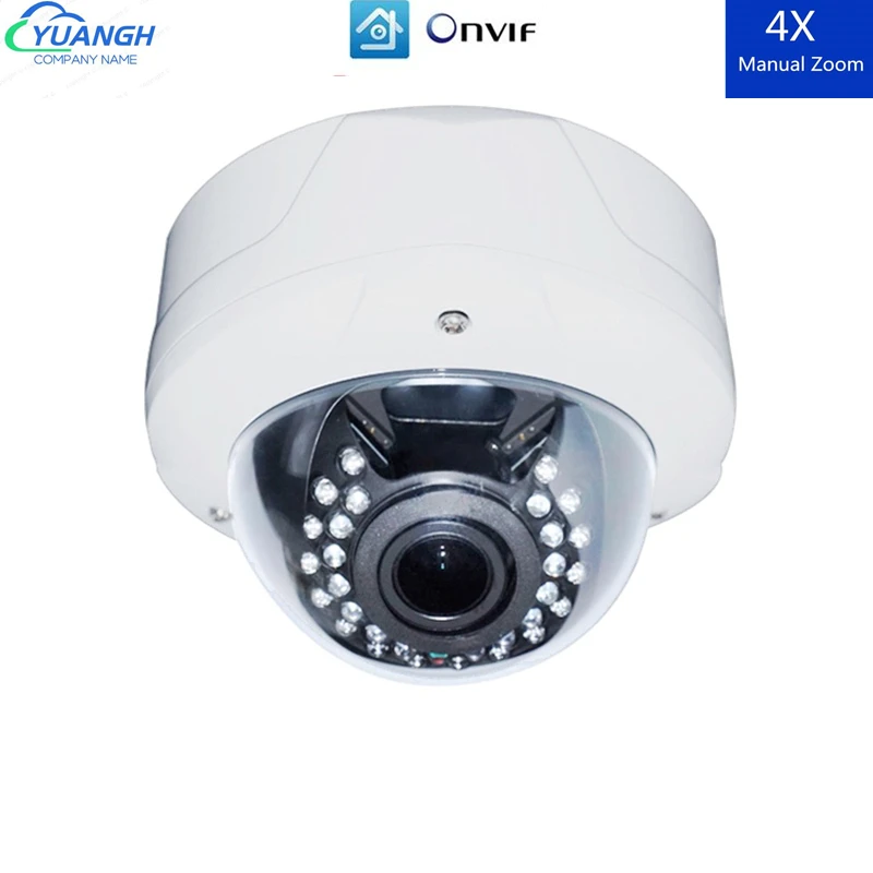 

H.265 5MP Metal Dome IP Camera Video Surveillance Vandal-proof 2.8-12mm Manual Zoom Lens ONVIF XMEye APP POE CCTV Cameras