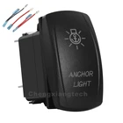 Якорь светильник до зеленого и красного цветов для маленьких девочек Led кулисный переключатель генератора сигналов произвольной формы Лиги 5P SPST переключатель включенияOFF 12v24v Автомобиль Лодка Грузовик Водонепроницаемый IP66 + джемпер набор проводов