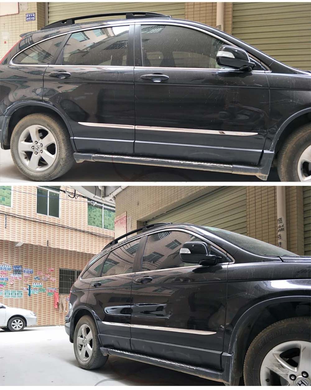 AITWATT для Хонда сrv 2007 2008 2009 2010 2011 ABS Chrome Боковая дверь средства ухода за кожей литье полоса для крепления внутренней отделки вкладыш Защитная крышка 4 шт