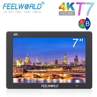 feelworld t7 7 inch ips 1920x1200 on camera field monitor support 4k input output video for dslr canon nikon sony camera