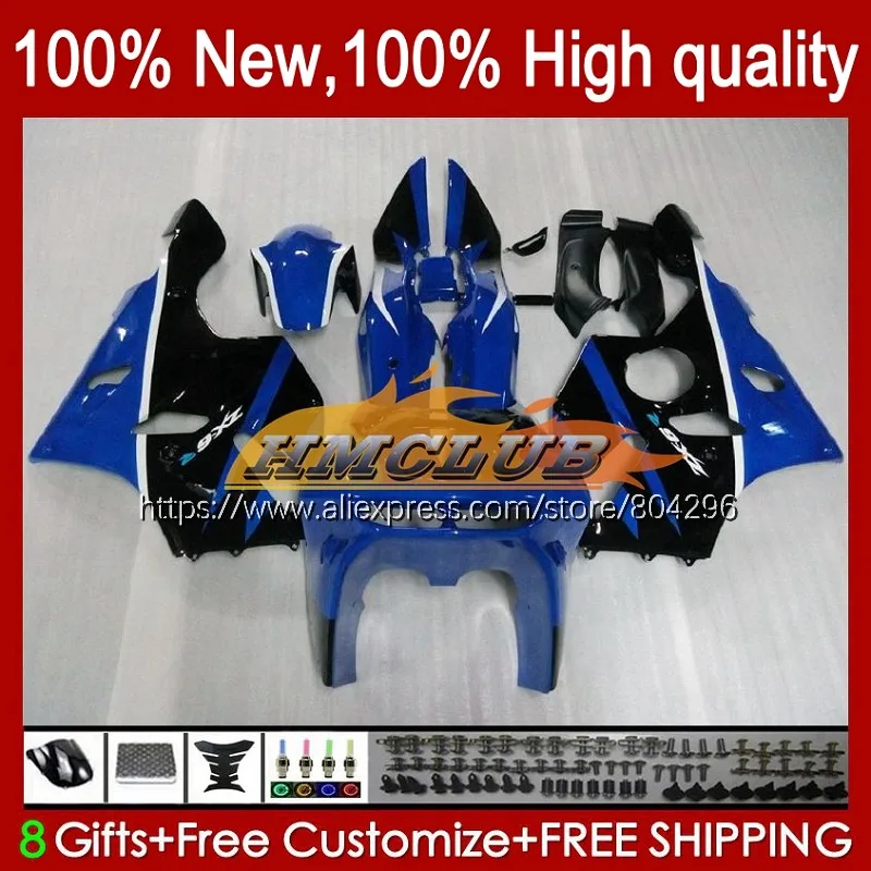 

Корпус для KAWASAKI ZX 636 600CC ZX636 ZX-6R ZX6R 94 95 96 97 102No.27 ZX600 ZX 6R ZX-636 черный синий 1994 1995 1996 1997 обтекатель