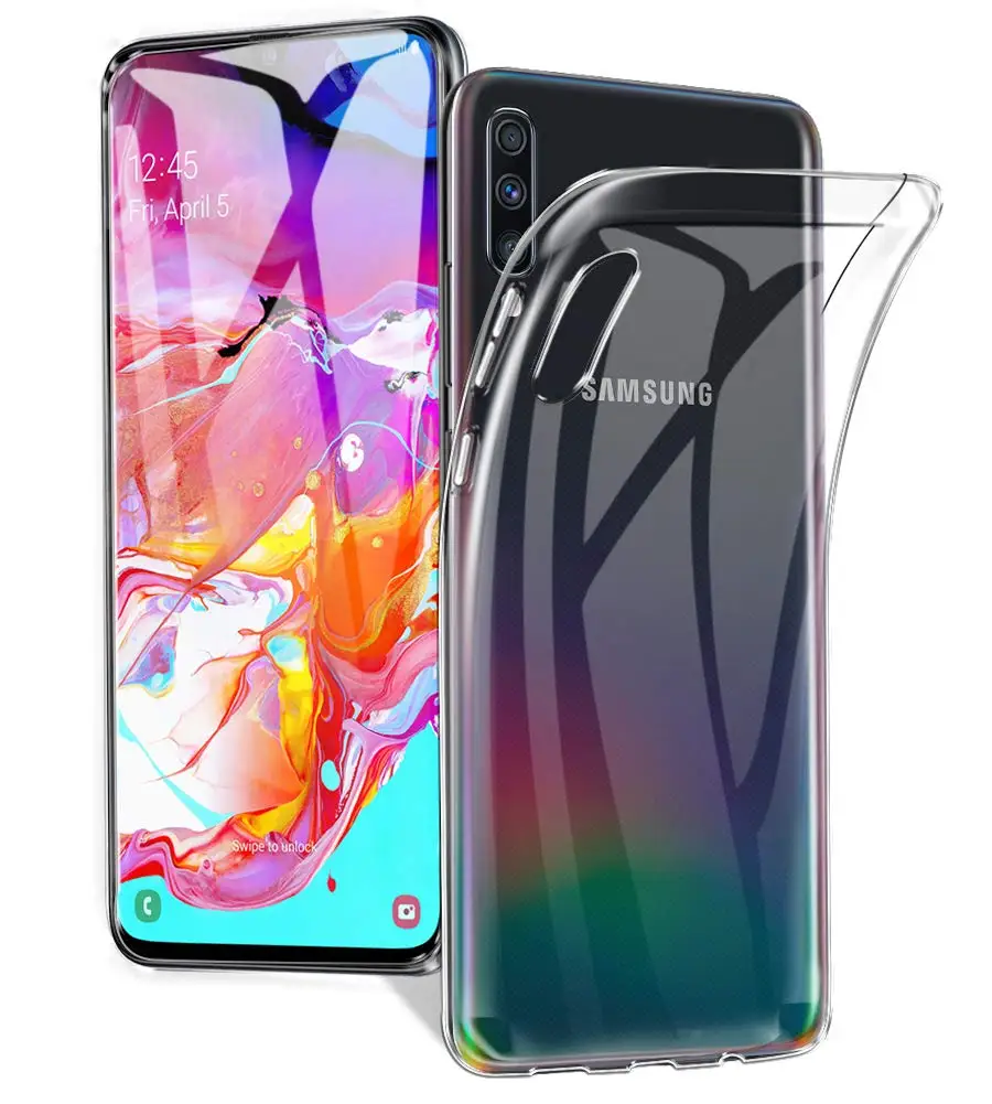 For Samsung A70 Чехол для телефона Samsung Galaxy A10 A20 A30 A40 A50 A70 A80, прозрачные силиконовые чехлы из ТПУ, чехлы, Капа A 50 30 20 40 - Цвет: For Samsung A70