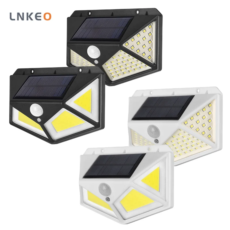 Светодиодный светильник на солнечной батарее с 3 режимами уличный ИК датчиком