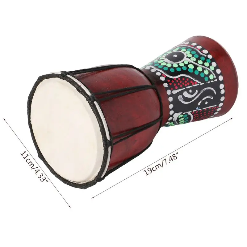 4-дюймовый Профессиональный Африканский барабан Djembe Bongo деревянный музыкальный