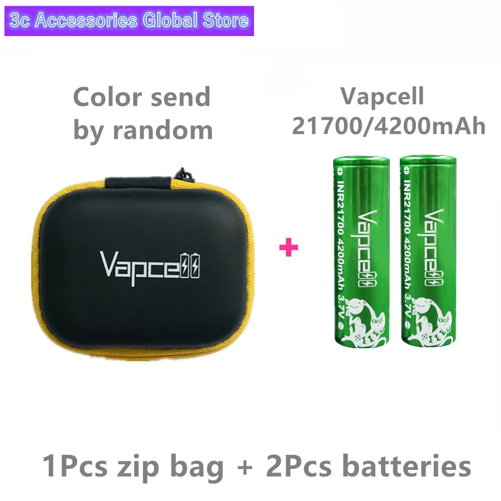 2 шт Vapcell 21700 батарея 4200mah 30A rewrap molicel P42A аккумуляторная батарея для электронной сигареты