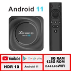 X88 pro 20 ТВ приставка android 11 8 ГБ 128 Гб 8K 2021 Новый смарт-ТВ коробка LEMFO 2,4 г 5,8 WI-FI BT 4,2 Google Voice Декодер каналов кабельного телевидения 11,0