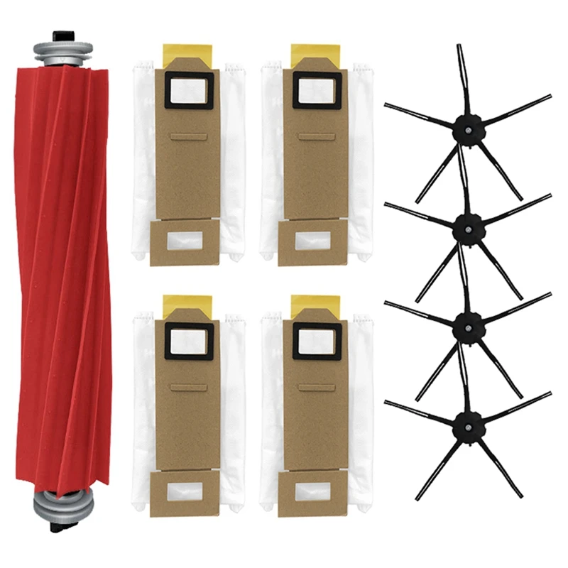 

9PCS Roll Side Brush for Xiaomi Roborock S7 T7S T7PLUS Dust Bag Accessory Replacement Vacuum Cleaner Parts