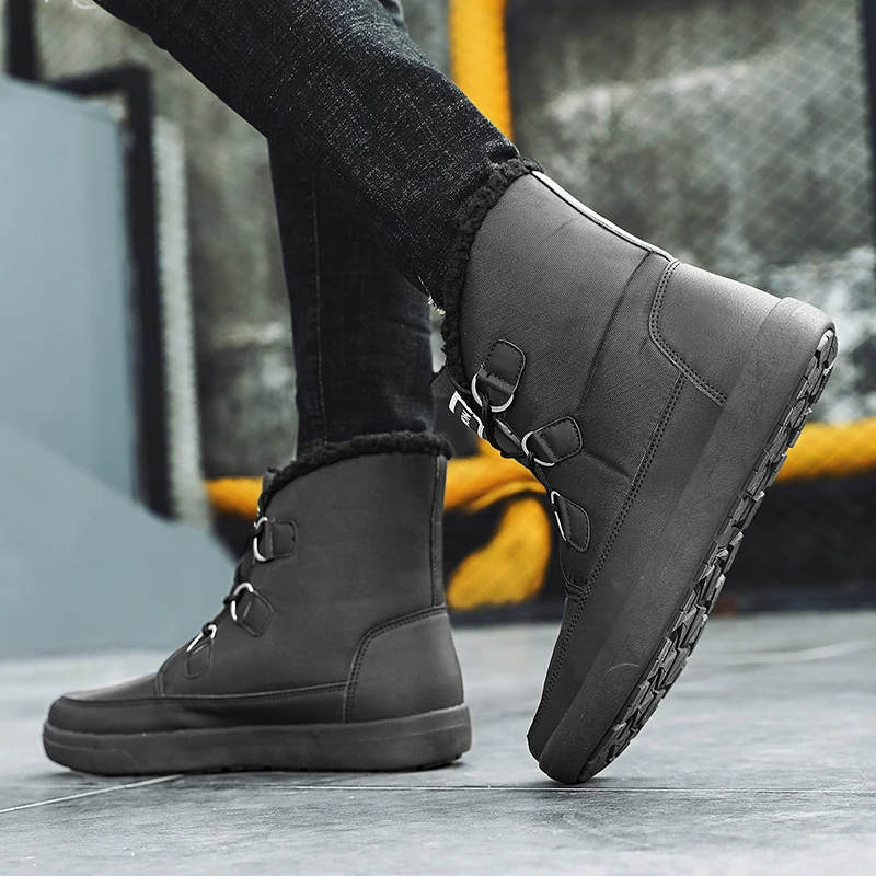 

2021 Women Boots High Quality Keep Warm Mid-Calf Snow Boots Female Lace-up Comfortable Ladies Boots Platform Thigh High Shoes