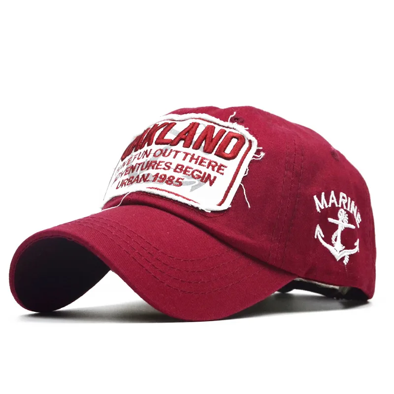 New Letter OAKLAND Embroidered Baseball Cap Ladies Wild Dad Hat Men's Casual Bone | Аксессуары для одежды