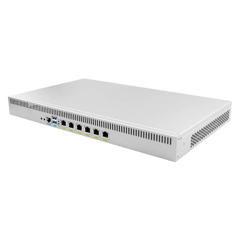 1U межсетевой маршрутизатор Intel I3I5I7 CPU безвентиляторный мини-ПК 6 LAN Pfsense
