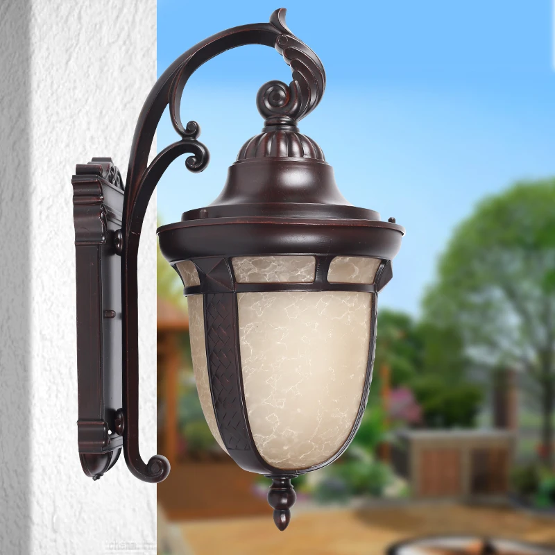 Бар E27 led наружная настенная лампа для двора садовая Европейский балкон бра